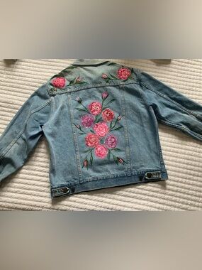 Wrangler Light Blue Denim Jacket with Teal Logo Tag